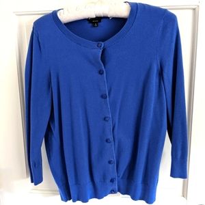 Talbot's blue cardigan